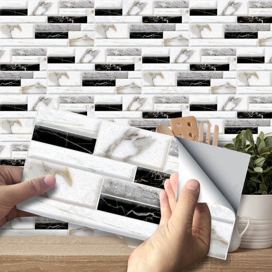 9pcs/27pcs/54pcs Wall Sticker Kitchen Tile Stickers Bathroom Self-adhesive Wall Decor Home DIY 9pcs/27pcs/54pcs Wall Sticker Kitchen Tile Stickers Bathroom Self-adhesive Wall Decor Home DIY