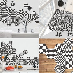 Hexagonal Floor Stickers Special-Shaped Tile Stickers Self-Adhesive Bathroom Toilet Waterproof And Wear-Resistant Wall Stickers Floor Stickers Hexagonal Floor Stickers Special-Shaped Tile Stickers Self-Adhesive Bathroom Toilet Waterproof And Wear-Resistant Wall Stickers Floor Stickers