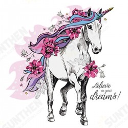 Magical Running Horse Removable PVC Wall Sticker Background Kids Bedroom Decals Magical Running Horse Removable PVC Wall Sticker Background Kids Bedroom Decals