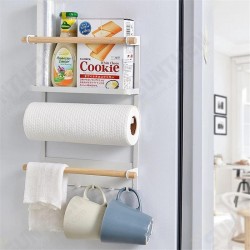 Magnetic Refrigerator Fridge Sidewall Paper Towel Holder Storage Rack Shelf Kitchen Organizer Space Saver Magnetic Refrigerator Fridge Sidewall Paper Towel Holder Storage Rack Shelf Kitchen Organizer Space Saver