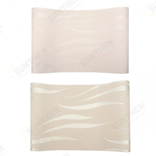 Non-woven Wallpaper Roll 3D Wave Background Sticker Living Room Bedroom Decoration