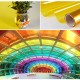 Stained Glass Film Handmade Window Sticker Transparent Translucent Paper Colorful Magic Laser Paper Handmade Cellophane Wallpaper