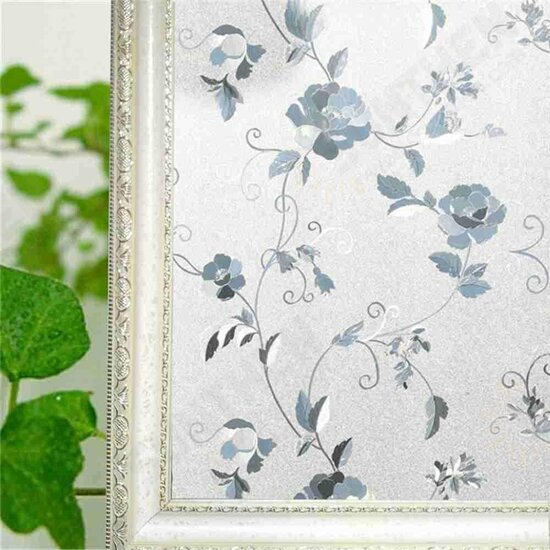 Static Cling Glueless Reusable Removable Privacy Frosted Decor Window Glass Film