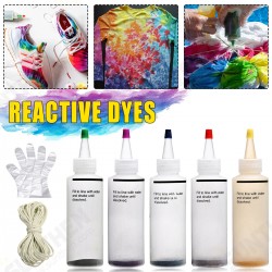 Tie Dye DIY Kit 5 Colors Fabric Textile Shirts Paints Permanent Paint for Clothes Shirt Dress Homemade Tie Dye DIY Kit 5 Colors Fabric Textile Shirts Paints Permanent Paint for Clothes Shirt Dress Homemade