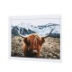 1 Piece Canvas Print Painting Highland Cow Poster Wall Decorative Printing Art Pictures Frameless Wall Hanging Decorations for Home Office