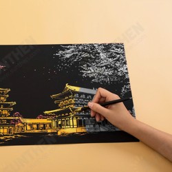 1 Piece Decorative Scratch Picture Scenery Scratching Paintings City Nightview Scraping Paintings Drawing Paper Home Decor Birthday Gift 1 Piece Decorative Scratch Picture Scenery Scratching Paintings City Nightview Scraping Paintings Drawing Paper Home Decor Birthday Gift