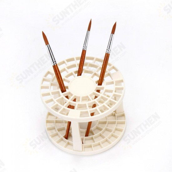 1 Piece Detachable 49-hole Round Brush Pen Holder Long-handled Watercolor Oil Painting Pen Holder Art Painting Supplies