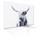 1 Piece Highland Cattle Canvas Painting Wall Decorative Print Art Pictures Frameless Wall Hanging Decorations for Home Office