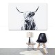 1 Piece Highland Cattle Canvas Painting Wall Decorative Print Art Pictures Frameless Wall Hanging Decorations for Home Office