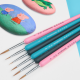 10 PCS 0 Hook Line Pen Watercolor Soft Hair Painting Brush for Acrylic Painting