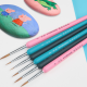 10 PCS 00 Hook Line Pen Watercolor Soft Hair Painting Brush for Acrylic Painting
