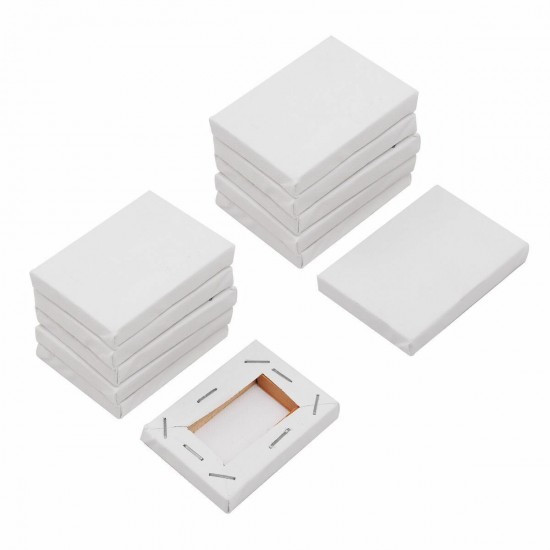 10 pcs Mini Stretched Artists Canvas Small Art Board Acrylic Oil Paint