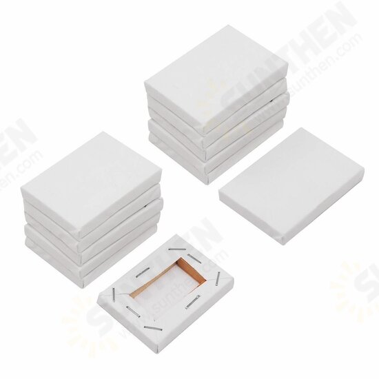 10 pcs Mini Stretched Artists Canvas Small Art Board Acrylic Oil Paint