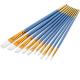 10Pcs Painting Brush White Nylon Hair Drawing Brush Watercolor Oil Painting Brush Set Hook Line Pen