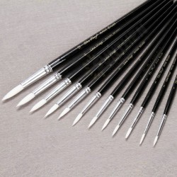 12 Pcs/Lot Paint Brush Different Size Black Short Rod White Nylon Hair Oil Painting Brushes Watercolor Acrylic Art Drawing Brush Tools 12 Pcs/Lot Paint Brush Different Size Black Short Rod White Nylon Hair Oil Painting Brushes Watercolor Acrylic Art Drawing Brush Tools