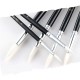 12 Pcs/Lot Paint Brush Different Size Black Short Rod White Nylon Hair Oil Painting Brushes Watercolor Acrylic Art Drawing Brush Tools