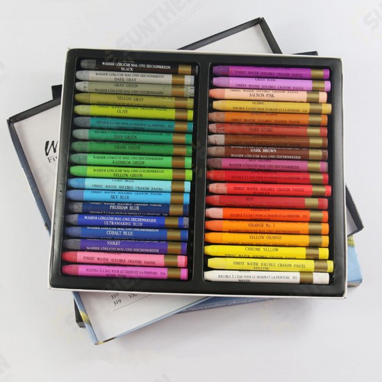 12/24/36 Color Water Soluble Crayons Colorful Sticks Children Coloring Painting Sticks Stationery Painting Supplies