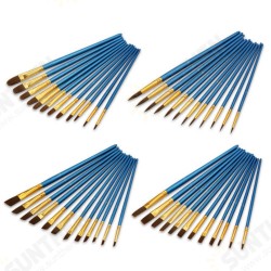12Pcs Painting Brush Pearl Blue Drawing Brush Watercolor Acrylic Brush Set Professional Oil Painting Tools Art Supplies 12Pcs Painting Brush Pearl Blue Drawing Brush Watercolor Acrylic Brush Set Professional Oil Painting Tools Art Supplies