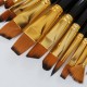 15PCS Nylon Hair Artist Paint Brushes Palette Sponge Set with Storage Case Watercolor Paint Acrylic Oil Painting Art supplies