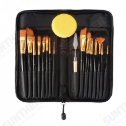 15PCS Nylon Hair Artist Paint Brushes Palette Sponge Set with Storage Case Watercolor Paint Acrylic Oil Painting Art supplies 15PCS Nylon Hair Artist Paint Brushes Palette Sponge Set with Storage Case Watercolor Paint Acrylic Oil Painting Art supplies