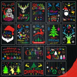 16pcs DIY Christmas Hollowed Out Template Painting Set Template Decoration Wall Painting for Adults Kids 16pcs DIY Christmas Hollowed Out Template Painting Set Template Decoration Wall Painting for Adults Kids