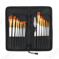 17pcs Painting Brush Set Different Size Artist Nylon Hair Wooden Handle Paint Brush DIY Watercolor Pen Drawing Art Supplies 17pcs Painting Brush Set Different Size Artist Nylon Hair Wooden Handle Paint Brush DIY Watercolor Pen Drawing Art Supplies