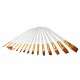 17pcs Painting Brush Set Different Size Artist Nylon Hair Wooden Handle Paint Brush DIY Watercolor Pen Drawing Art Supplies