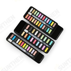 18/24 Colors Watercolor Paints Set Solid Water Color Paint For Beginner Painting Stationery School Drawing With Brush Pen 18/24 Colors Watercolor Paints Set Solid Water Color Paint For Beginner Painting Stationery School Drawing With Brush Pen