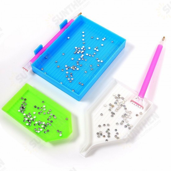 20Pcs Diamond Painting Tool Set Diamond Embroidery Box 5D DIY Art Craft Diamond Painting Kits for Adults