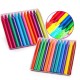 24 Colors Round Plastic Crayon Children Drawing Crayon Non-Toxic Oil Pastels Art Supplies Gifts for Childrens