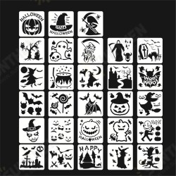 28pcs DIY Halloween Hollowed Out Template Painting Set Happy Hollowed Drawing Decoration Wall Painting for Adults Kids 28pcs DIY Halloween Hollowed Out Template Painting Set Happy Hollowed Drawing Decoration Wall Painting for Adults Kids