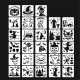 28pcs DIY Halloween Hollowed Out Template Painting Set Happy Hollowed Drawing Decoration Wall Painting for Adults Kids
