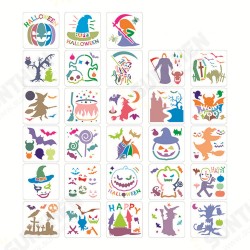 28pcs DIY Halloween Hollowed Out Template Painting Set Happy Hollowed Drawing Decoration Wall Painting for Adults Kids 28pcs DIY Halloween Hollowed Out Template Painting Set Happy Hollowed Drawing Decoration Wall Painting for Adults Kids