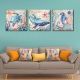 3 Pcs Wall Decorative Oil Paintings Ocean Animal Canvas Print Art Decor Pictures Frameless Wall Hanging Decorations for Home Office 3 Pcs Wall Decorative Oil Paintings Ocean Animal Canvas Print Art Decor Pictures Frameless Wall Hanging Decorations for Home Office