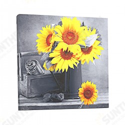 30*30*3 cm Sunflower Wall Art Painting Living Room Bedroom Hanging Canvas Pictures Office Mural Decoration Supplies 30*30*3 cm Sunflower Wall Art Painting Living Room Bedroom Hanging Canvas Pictures Office Mural Decoration Supplies