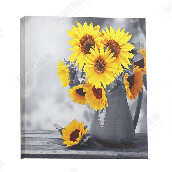 30*30*3 cm Sunflower Wall Art Painting Living Room Bedroom Hanging Canvas Pictures Office Mural Decoration Supplies