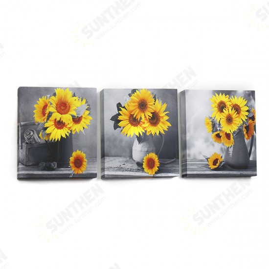 30*30*3 cm Sunflower Wall Art Painting Living Room Bedroom Hanging Canvas Pictures Office Mural Decoration Supplies