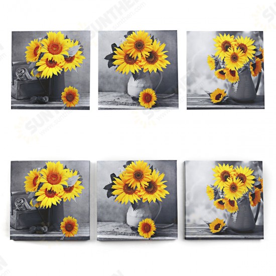 30*30*3 cm Sunflower Wall Art Painting Living Room Bedroom Hanging Canvas Pictures Office Mural Decoration Supplies