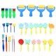 30pcs Child Paint Roller DIY Painting Toys Sponge Brush Kit Set Graffiti Drawing Tools for Kids Early Education Develop hands-on Ability