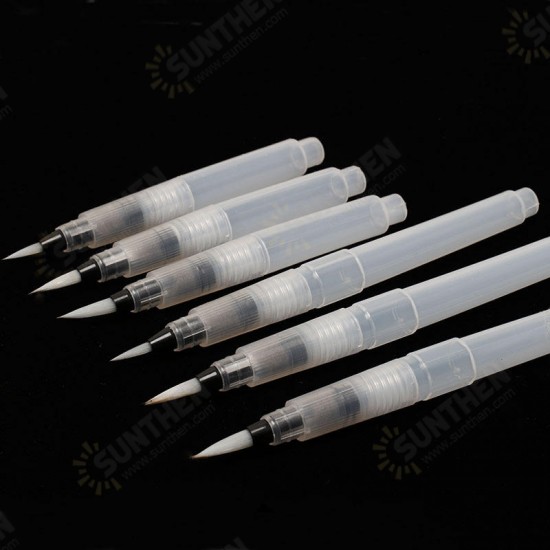 3/6 Pcs/pack Shuanglei mb-96 Water Color Painting Brush Pens Soft Nylon Hair Brush For Beginner Painting Drawing Writing Brush Art Supplies Gifts 3/6 Pcs/pack Shuanglei mb-96 Water Color Painting Brush Pens Soft Nylon Hair Brush For Beginner Painting Drawing Writing Brush Art Supplies Gifts