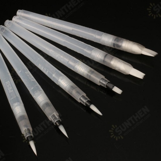 3/6 Pcs/pack Shuanglei mb-96 Water Color Painting Brush Pens Soft Nylon Hair Brush For Beginner Painting Drawing Writing Brush Art Supplies Gifts 3/6 Pcs/pack Shuanglei mb-96 Water Color Painting Brush Pens Soft Nylon Hair Brush For Beginner Painting Drawing Writing Brush Art Supplies Gifts