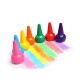 3D 12 Colors Finger Crayons Children's Drawing Beginner Education Student Plastic Crayon Painting Supplies