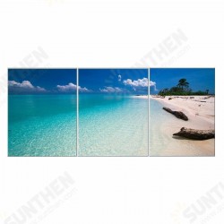 3Pcs Canvas Print Paintings Beach Seaside Wall Decorative Print Art Pictures Frameless Wall Hanging Decorations for Home Office 3Pcs Canvas Print Paintings Beach Seaside Wall Decorative Print Art Pictures Frameless Wall Hanging Decorations for Home Office