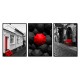 3Pcs City Scenery Canvas Paintings Wall Decorative Print Art Pictures Unframed Wall Hanging Home Office Decorations