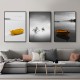 3Pcs City Scenery Canvas Paintings Wall Decorative Print Art Pictures Unframed Wall Hanging Home Office Decorations