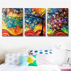 3Pcs Colorful Tree HD Canvas Print Paintings Wall Decorative Print Art Pictures Framed/Frameless Wall Hanging Decorations for Home Office 3Pcs Colorful Tree HD Canvas Print Paintings Wall Decorative Print Art Pictures Framed/Frameless Wall Hanging Decorations for Home Office