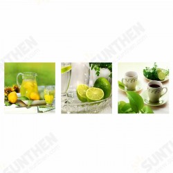 3Pcs Fruit Canvas Print Paintings Wall Decorative Print Art Pictures Frameless Wall Hanging Decorations for Home Office