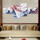 4 Pcs Wall Decorative Painting Modern Abstract Wall Decor Plum Blossom Art Pictures Canvas Prints Home Office Decorations Oil Paintings