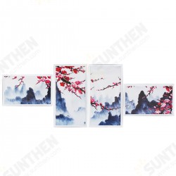 4 Pcs Wall Decorative Painting Modern Abstract Wall Decor Plum Blossom Art Pictures Canvas Prints Home Office Decorations Oil Paintings 4 Pcs Wall Decorative Painting Modern Abstract Wall Decor Plum Blossom Art Pictures Canvas Prints Home Office Decorations Oil Paintings