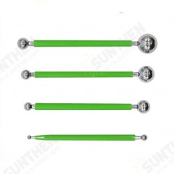 4 pcs 8 Heads Fondant Tools Decorating Pen Stainless Steel Head Balls Fondant Pen Sugar Craft Decorating Tools 4 pcs 8 Heads Fondant Tools Decorating Pen Stainless Steel Head Balls Fondant Pen Sugar Craft Decorating Tools